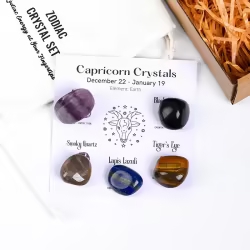 Zodiac crystal raw stones.