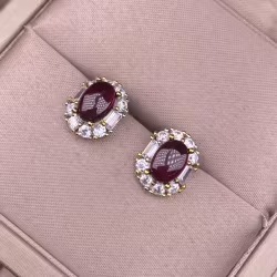 Luxurious Garnet Earrings