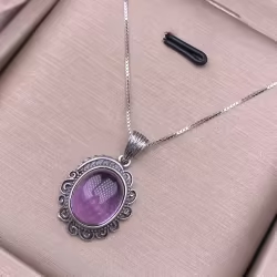 Fresh Style Amethyst Necklace