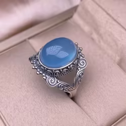 Retro Aquamarine Ring