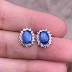 Flawless Blue Crystal Earrings