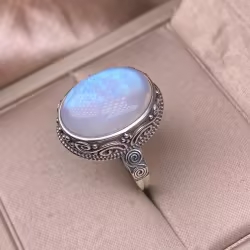 Minimalist Fashion Blue Moonstone Ring