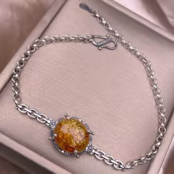 Flower Amber Bracelet