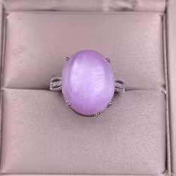 Fashionable Lithia Quartz Ring