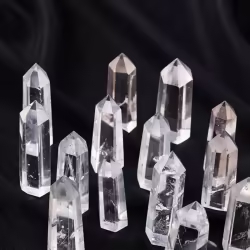 Clear Crystal Single Point Hexagonal Column