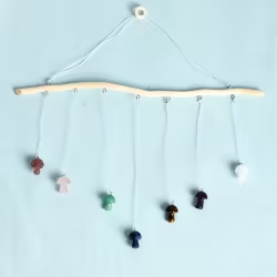 Natural Crystal Carved Wind Chime