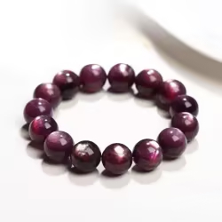 Purple Lithia Quartz Mica Bracelet