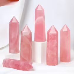 Natural Pink Crystal Column