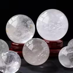 Natural White Crystal Sphere