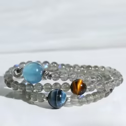 Natural Moonstone Beaded Bracelet