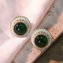 Enamel glass earrings