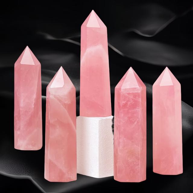 Natural Pink Crystal Column