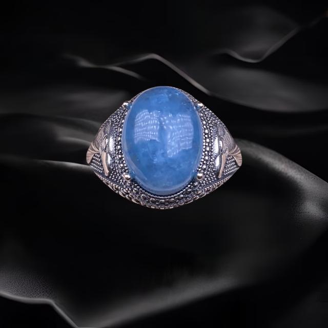 Eagle Aquamarine Ring