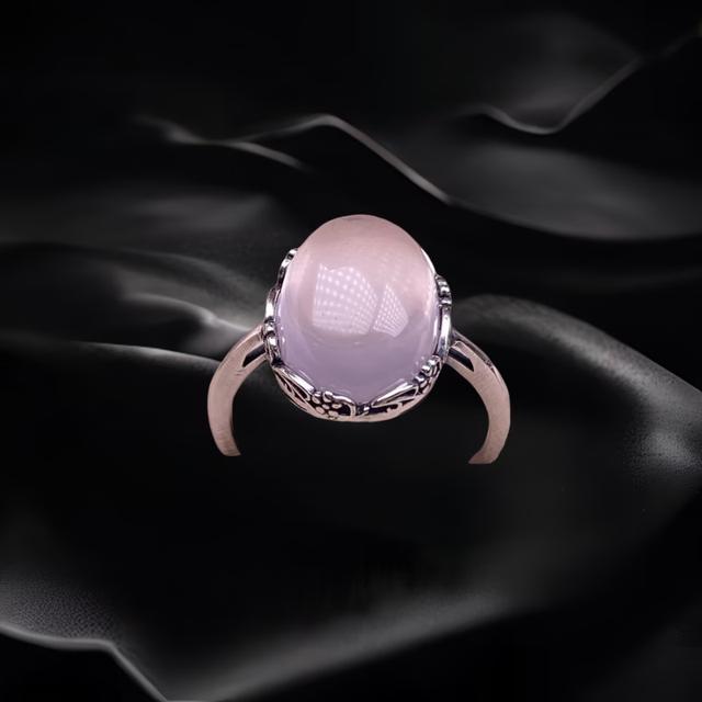 Minimalist Rose Quartz Ring