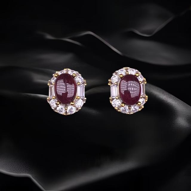 Luxurious Garnet Earrings