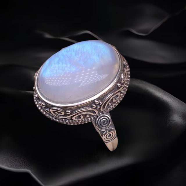 Minimalist Fashion Blue Moonstone Ring