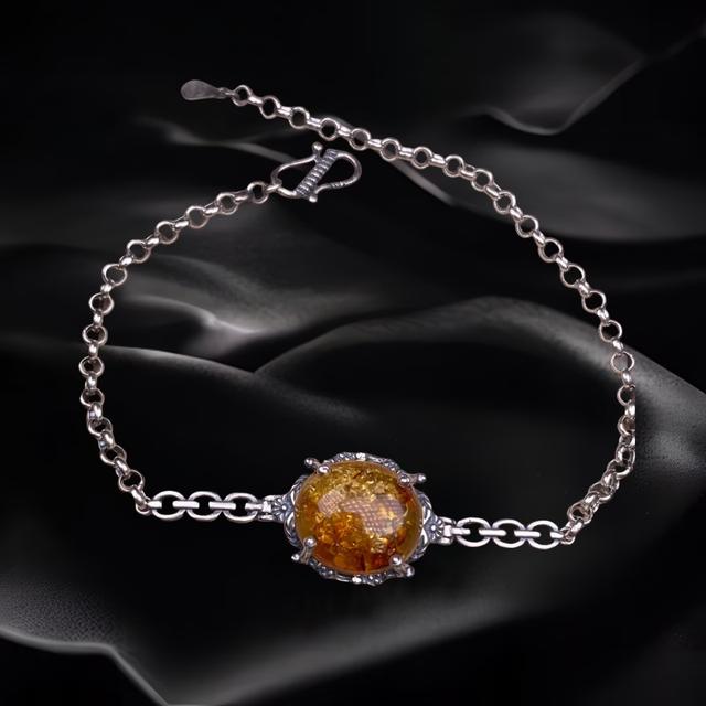 Flower Amber Bracelet