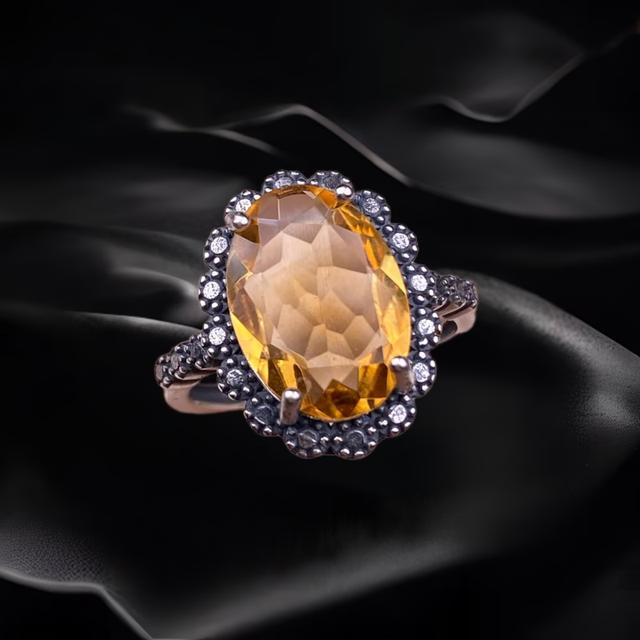 Amethyst and Citrine Ring