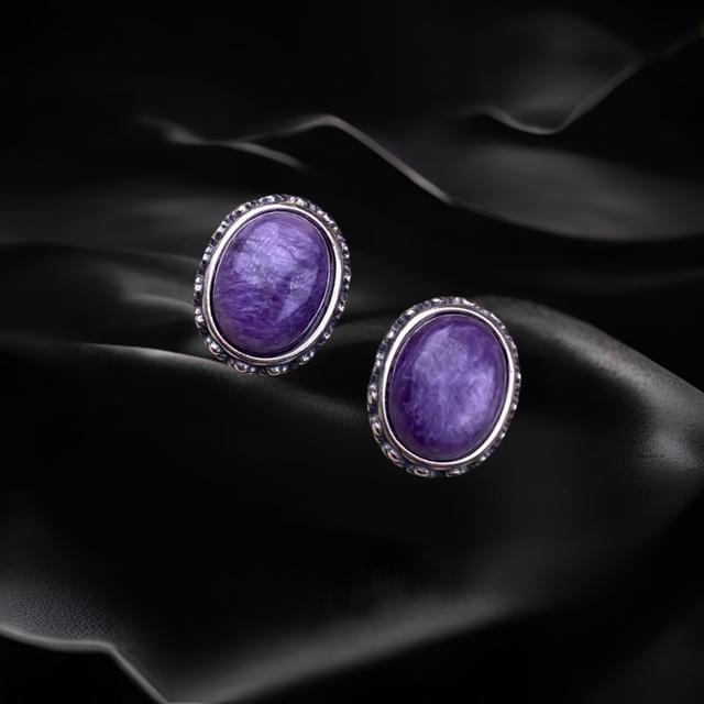 Charoite Earrings