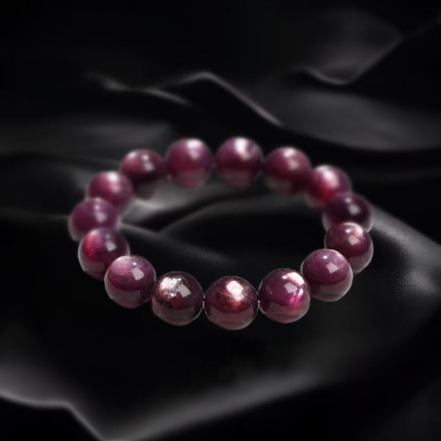 Purple Lithia Quartz Mica Bracelet