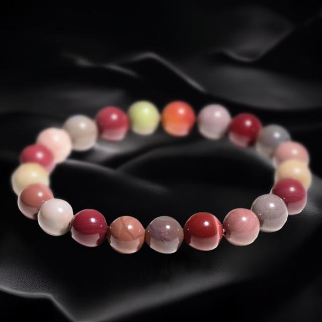 Cracked Pattern Alashan Agate Bracelet