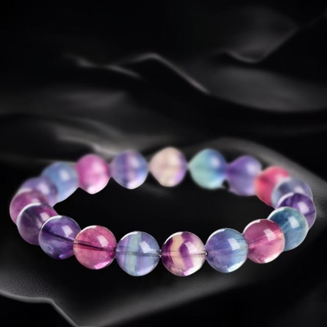 Natural Rainbow Fluorite Bracelet