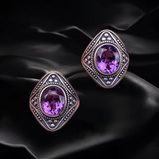 Antiqued Amethyst Ring