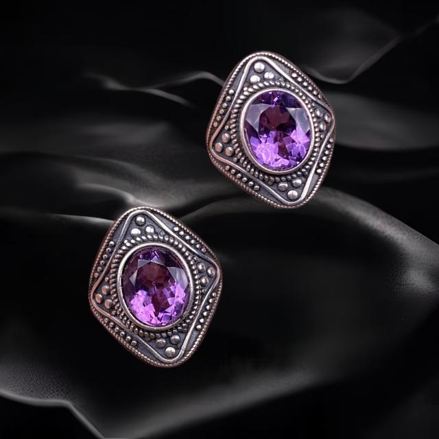 Antiqued Amethyst Ring