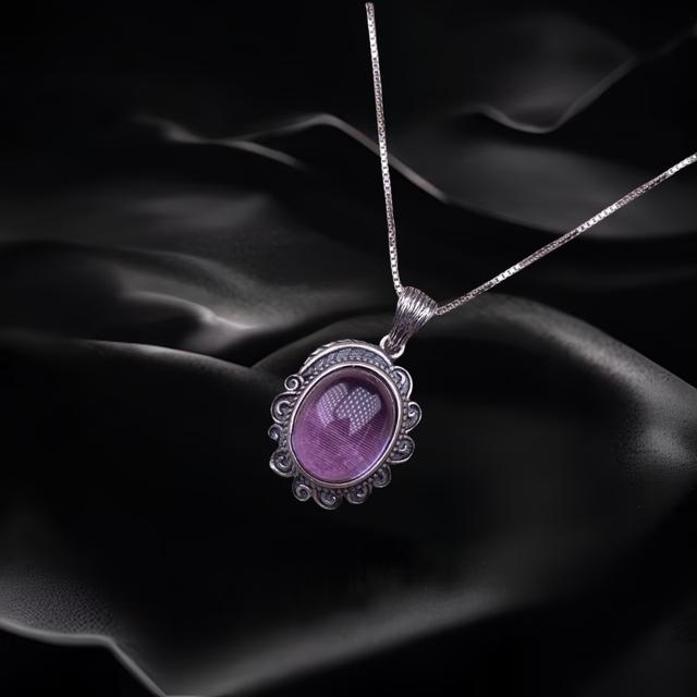 Fresh Style Amethyst Necklace