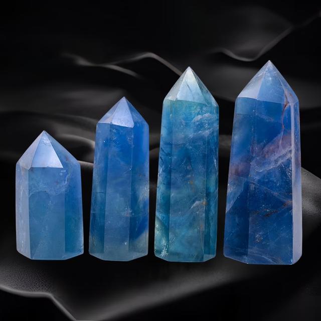 Natural Blue Fluorite Column