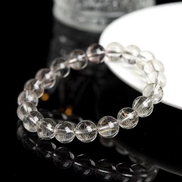 Silver Rutilated Quartz Bracelet